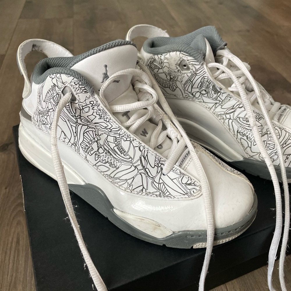Jordan Kids Sneakers White and Gray